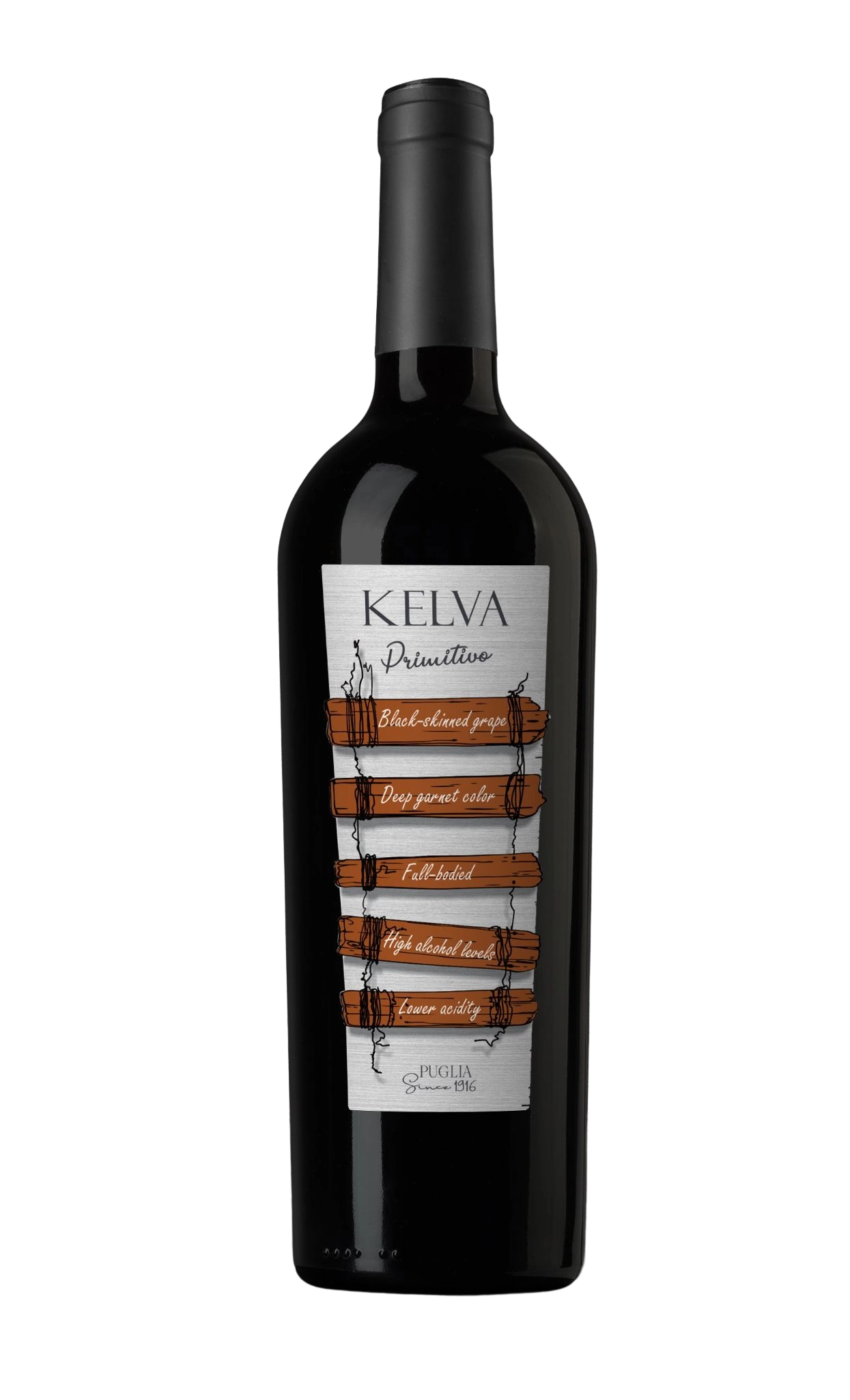 Rượu Vang Đỏ Ý Kelva Primitivo